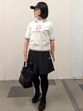 「ADABAT STREAM（アダバットストリーム）のアイテム」を使った、ヨコさん（レディース・154cm）の秋コーディネート