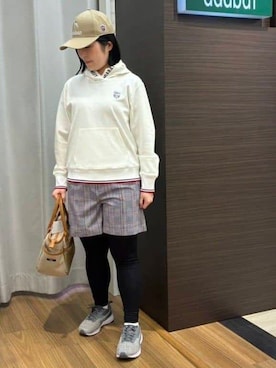 「adabat（アダバット）のアイテム」を使った、ヨコさん（レディース・154cm）の冬コーディネート