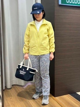 「adabat（アダバット）のアイテム」を使った、ヨコさん（レディース・154cm）の春コーディネート