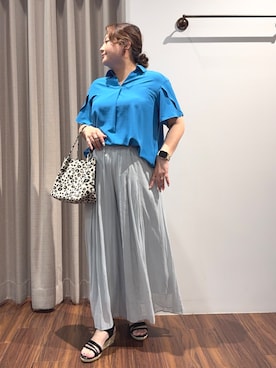 「grove（グローブ）のアイテム」を使った、Tomoさん（レディース・159cm）の夏コーディネート