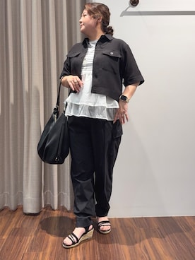 「grove（グローブ）のアイテム」を使った、Tomoさん（レディース・159cm）の夏コーディネート