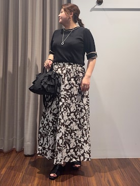 Tomoさん(レディース・159cm)の夏コーディネート