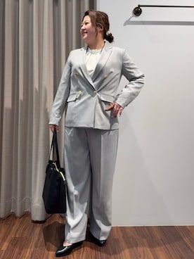 「grove（グローブ）のアイテム（パンツ）」を使った、Tomoさん（レディース・159cm）の冬コーディネート