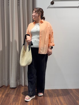 Tomoさん(レディース・159cm)の夏コーディネート