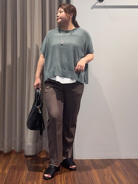 Tomoさん(レディース・159cm)の夏コーディネート
