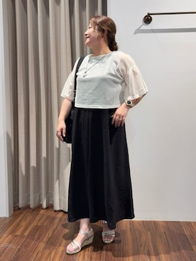 Tomoさん(レディース・159cm)の夏コーディネート