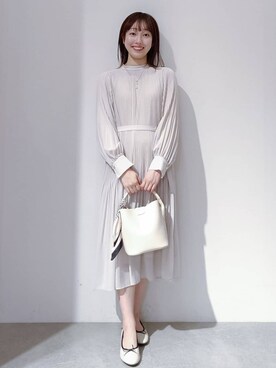 「index（インデックス）のアイテム（バッグ）」を使った、のんさん（レディース・157cm）の冬コーディネート