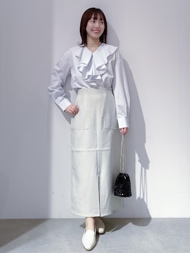 「デート服」｜のんさん（レディース・157cm）の春コーディネート