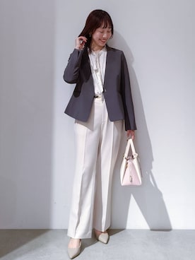 「index（インデックス）のアイテム（パンツ）」を使った、のんさん（レディース・157cm）の冬コーディネート