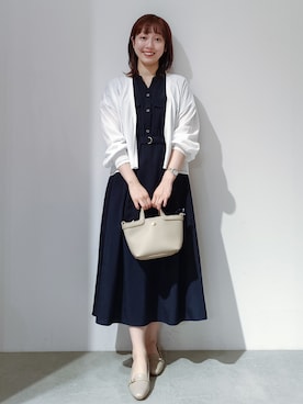 「tk.TAKEO KIKUCHI（ティーケータケオキクチ）のアイテム」を使った、のんさん（レディース・157cm）の春コーディネート