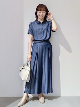 「ブルベ」｜のんさん（レディース・157cm）の夏コーディネート