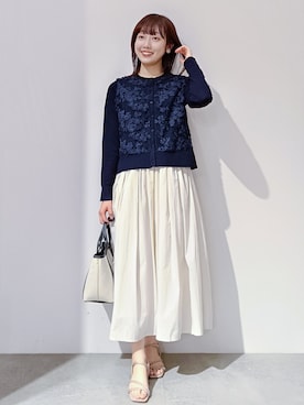 「デート服」｜のんさん（レディース・157cm）の春コーディネート