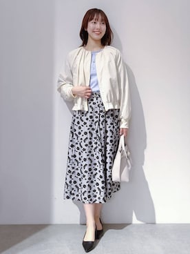 「index（インデックス）のアイテム（テーラードジャケット）」を使った、のんさん（レディース・157cm）の春コーディネート