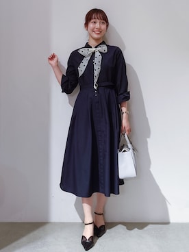 「ブルベ」｜のんさん（レディース・157cm）の春コーディネート