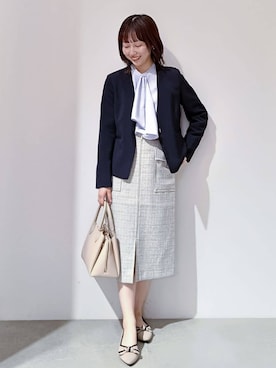 「index（インデックス）のアイテム（バッグ）」を使った、のんさん（レディース・157cm）の冬コーディネート