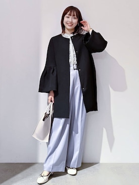 「index（インデックス）のアイテム（パンツ）」を使った、のんさん（レディース・157cm）の春コーディネート