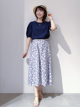 「デート服」｜のんさん（レディース・157cm）の春コーディネート