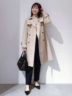 「index（インデックス）のアイテム（バッグ）」を使った、のんさん（レディース・157cm）の冬コーディネート