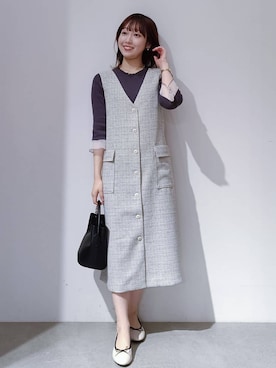「index（インデックス）のアイテム（バッグ）」を使った、のんさん（レディース・157cm）の春コーディネート