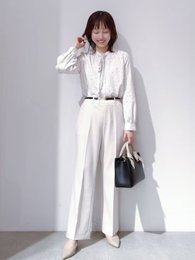 「index（インデックス）のアイテム（バッグ）」を使った、のんさん（レディース・157cm）の冬コーディネート