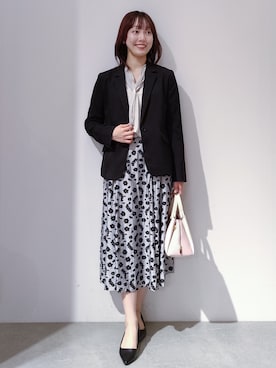 「index（インデックス）のアイテム（テーラードジャケット）」を使った、のんさん（レディース・157cm）の春コーディネート