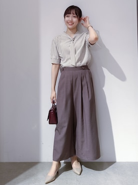 「オフィスカジュアル」｜のんさん（レディース・157cm）の夏コーディネート