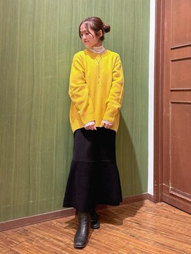 「DRESKIP（ドレスキップ）のアイテム」を使った、kaoさん（レディース・153cm）の冬コーディネート