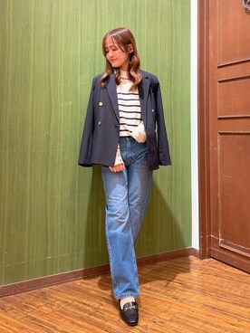 「SHOO・LA・RUE（シューラルー）のアイテム（テーラードジャケット）」を使った、kaoさん（レディース・153cm）の冬コーディネート