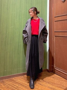 「DRESKIP（ドレスキップ）のアイテム」を使った、kaoさん（レディース・153cm）の秋コーディネート