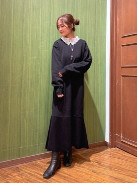 「DRESKIP（ドレスキップ）のアイテム」を使った、kaoさん（レディース・153cm）の冬コーディネート