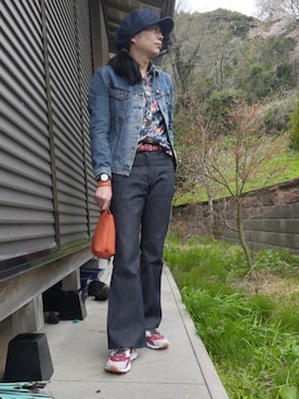 「SUGARHILL（シュガーヒル）のアイテム」を使った、ヨゴロウザさん（メンズ・172cm）の春コーディネート