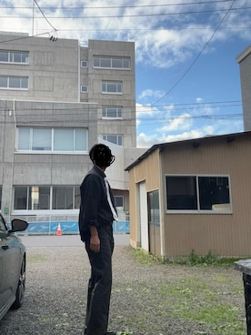 「BLUE BLUE（ブルーブルー）のアイテム」を使った、hekichinisumuhitoさん（メンズ・176cm）の夏コーディネート