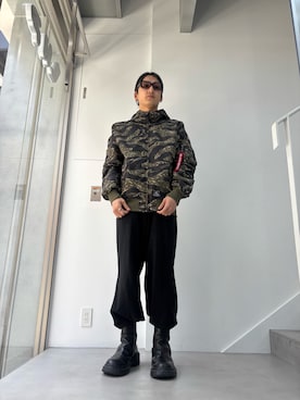 「Alpha Industries（アルファインダストリーズ）のアイテム」を使った、tatsuki200427さん（メンズ・170cm）の春コーディネート