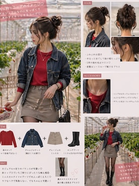 「GAP（ギャップ）のアイテム」を使った、saya092912さん（レディース・145cm）の春コーディネート