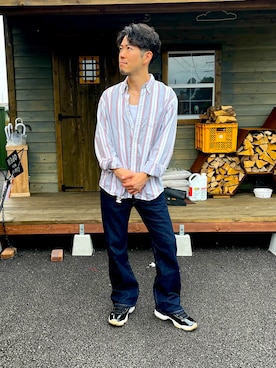 「GAP（ギャップ）のアイテム（パンツ）」を使った、mtkmanさん（メンズ・170cm）の春コーディネート