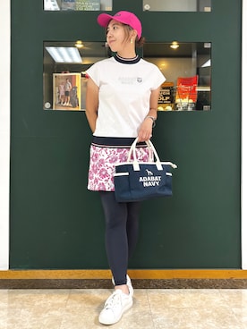 「adabat（アダバット）のアイテム」を使った、YKRさん（レディース・164cm）の夏コーディネート
