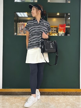 「ADABAT STREAM（アダバットストリーム）のアイテム」を使った、YKRさん（レディース・164cm）の夏コーディネート