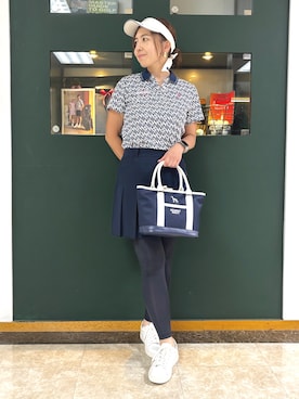「アイテム（サンバイザー）」を使った、YKRさん（レディース・164cm）の夏コーディネート