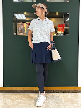「adabat（アダバット）のアイテム」を使った、YKRさん（レディース・164cm）の夏コーディネート