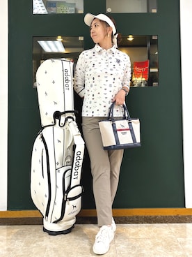 「アイテム（サンバイザー）」を使った、YKRさん（レディース・164cm）の夏コーディネート