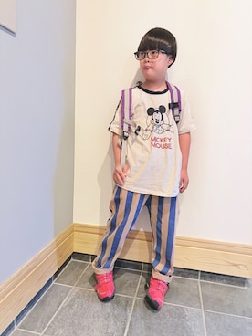 「MARKEY'S（マーキーズ）のアイテム」を使った、hu-goさん（キッズ・120cm）の夏コーディネート