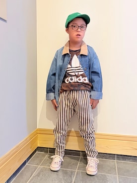 「MARKEY'S（マーキーズ）のアイテム」を使った、hu-goさん（キッズ・120cm）の夏コーディネート