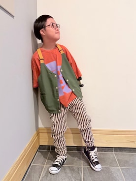 「MARKEY'S（マーキーズ）のアイテム」を使った、hu-goさん（キッズ・120cm）の夏コーディネート