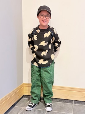 「こども ビームス（コドモビームス）のアイテム」を使った、hu-goさん（キッズ・120cm）の秋コーディネート