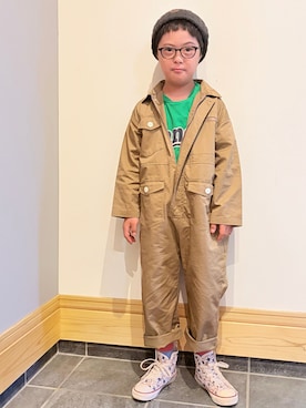 「and D. petit main（アンドディープティマイン）のアイテム」を使った、hu-goさん（キッズ・120cm）の秋コーディネート