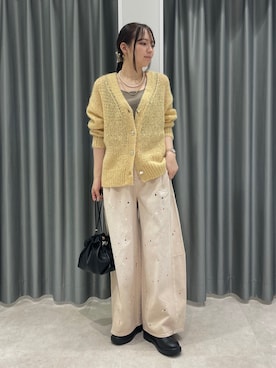 「DouDou（ドゥドゥ）のアイテム（パンツ）」を使った、doudoumisakiさん（レディース・160cm）の秋コーディネート