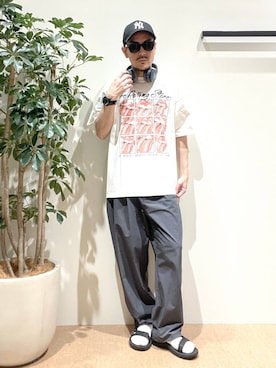 「BAYFLOW（ベイフロー）のアイテム」を使った、sakuさん（メンズ・171cm）の夏コーディネート