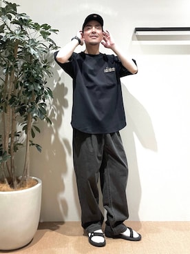 「PENDLETON（ペンドルトン）のアイテム（トップス）」を使った、sakuさん（メンズ・171cm）の夏コーディネート