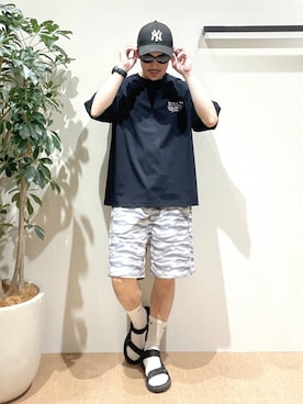「HEREIAM（ヘレイアム）のアイテム」を使った、sakuさん（メンズ・171cm）の夏コーディネート