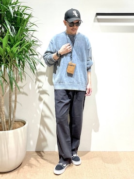 「BAYFLOW（ベイフロー）のアイテム」を使った、sakuさん（メンズ・171cm）の秋コーディネート